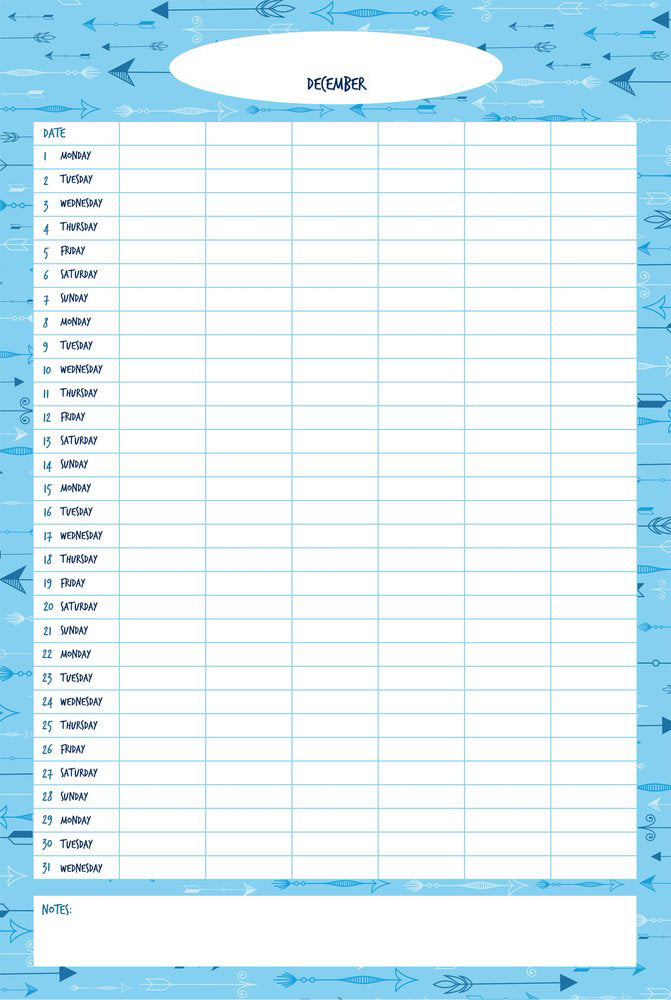 Arrow A3 Family Planner
