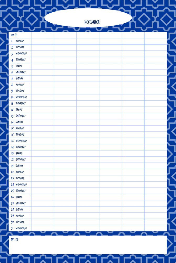Moroccan A3 Family Planner