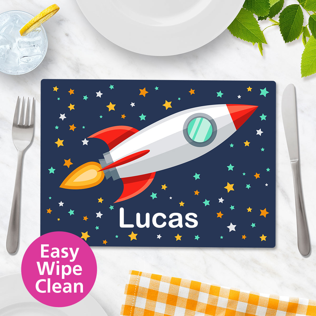 Rocket Wipe Clean Placemat - Large