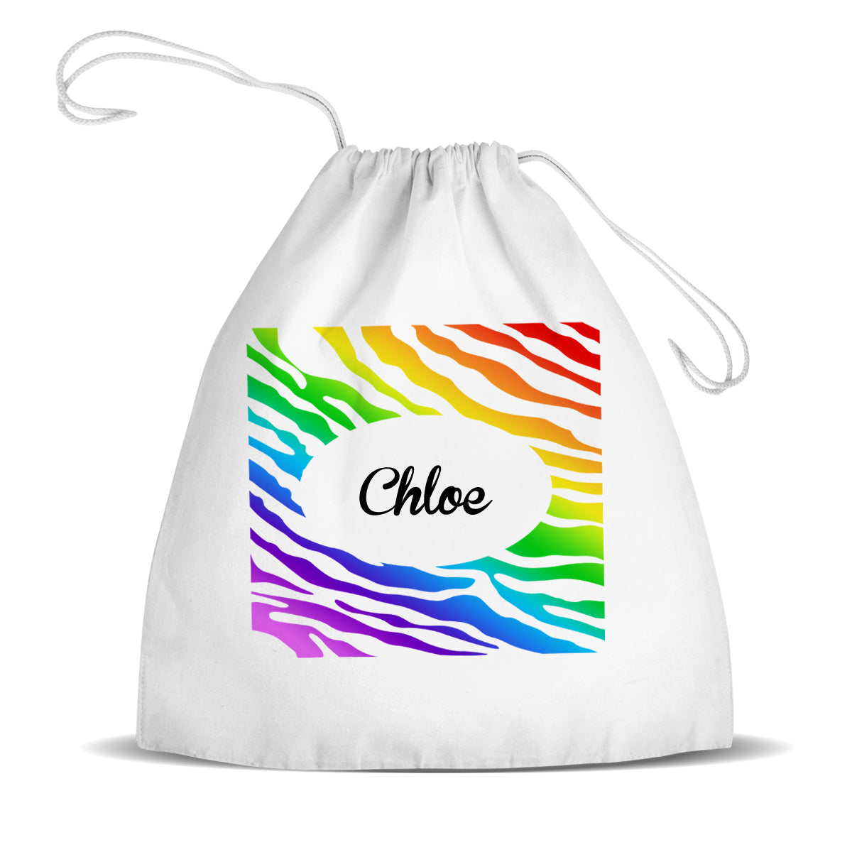 Rainbow Design Premium Drawstring Bag