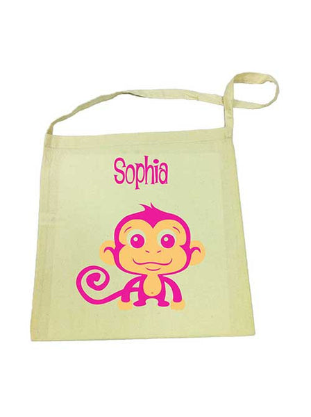 Tote Bag - Pink Monkey
