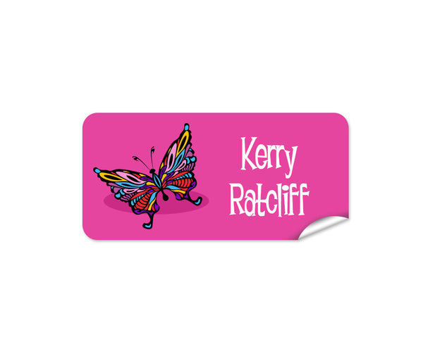 Butterfly 42pk Labels - Rectangle