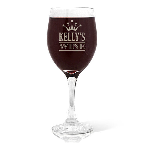 Crown Design Wine Glass