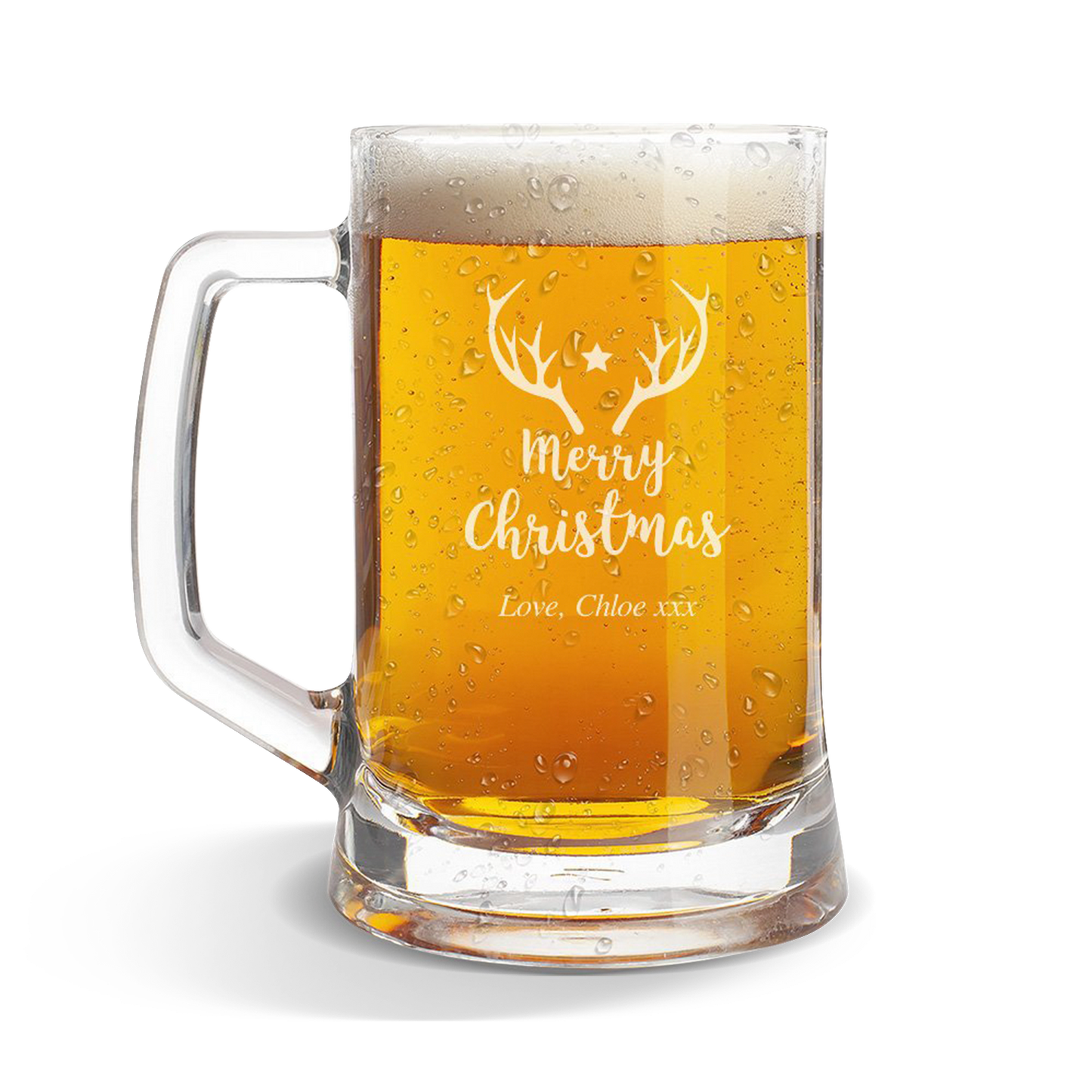 Star Glass Beer Mug