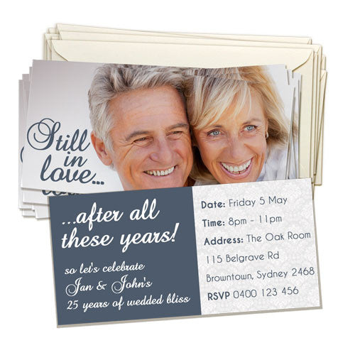 4x8" (10x20cm) Double Sided Invitation Card (20 pack)