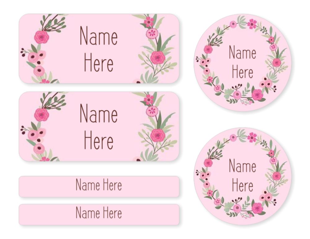 flower-wreath-mixed-name-label-pack-bigw-photos for Free Printable Flower Name Tags Flower Wreath Mixed Name Label Pack – BIGW Photos for Free Printable Flower Name Tags