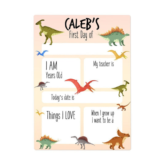 Dinosaur First Day Sign - Small