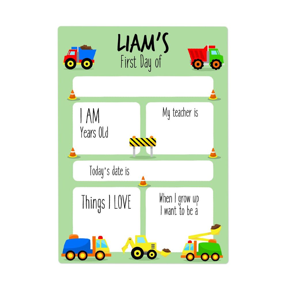 Truck First Day Sign - Small
