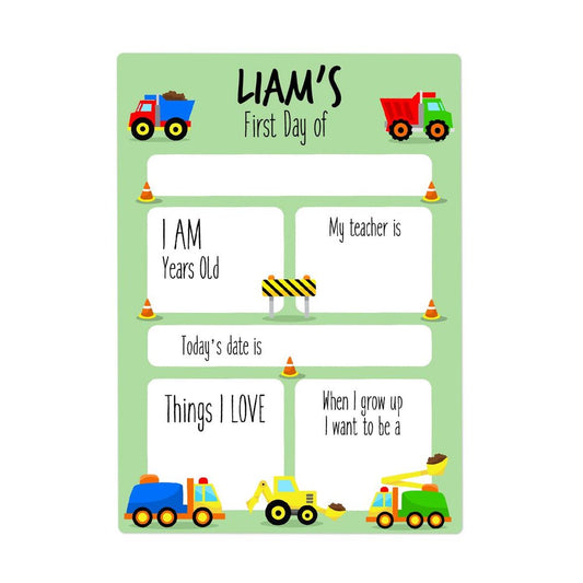 Truck First Day Sign - Small