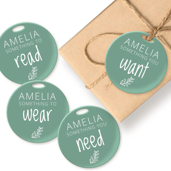 Acrylic Gift Tag - Set of 4
