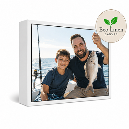 12x18" Framed Eco Linen Canvas Print