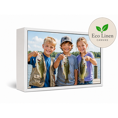 16x32" Framed Eco Linen Canvas Print
