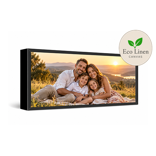 20x60" Framed Eco Linen Canvas Print