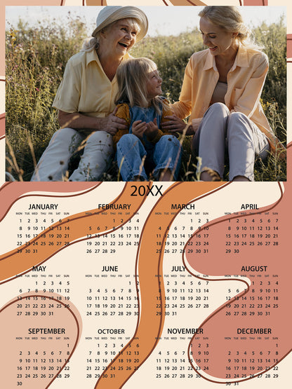 12x18" Sticky Calendar