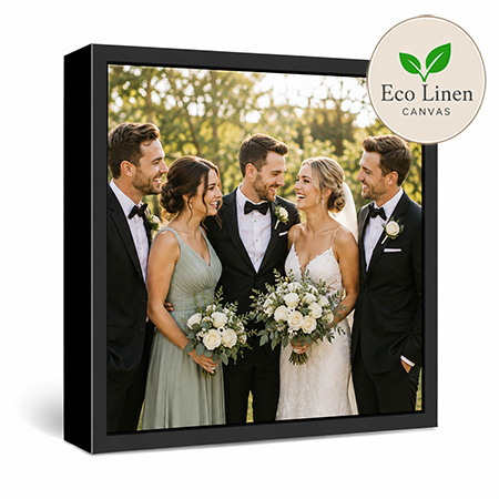 40x40" Framed Eco Linen Canvas Print