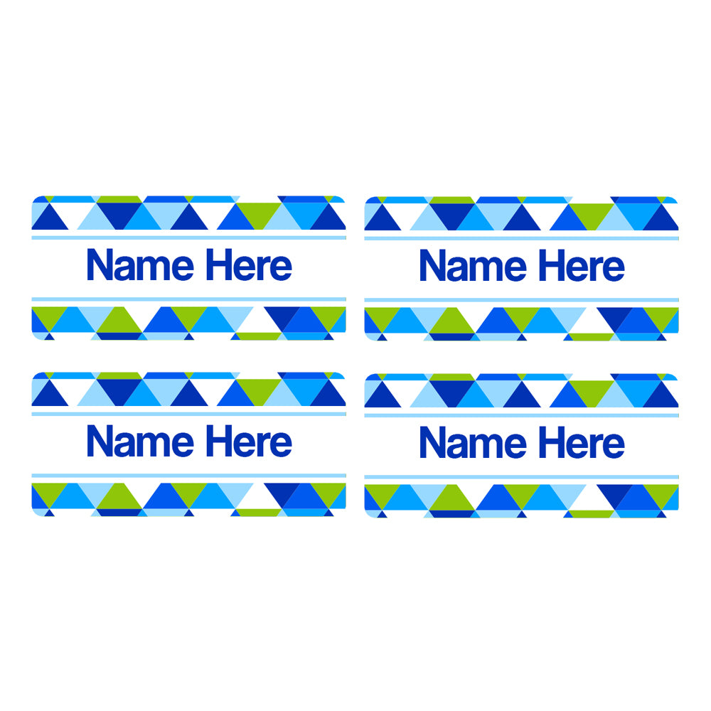 Geometric Rectangle Name Labels 32pk