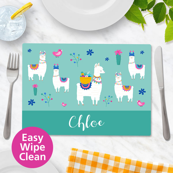 Llama Wipe Clean Placemat - Large