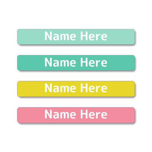 Pastels Mini Name Labels 40pk