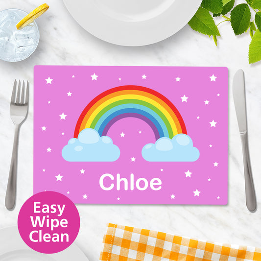 Rainbow Wipe Clean Placemat - Large