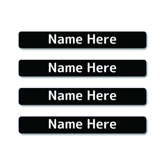 Single Colour Mini Name Labels 40pk