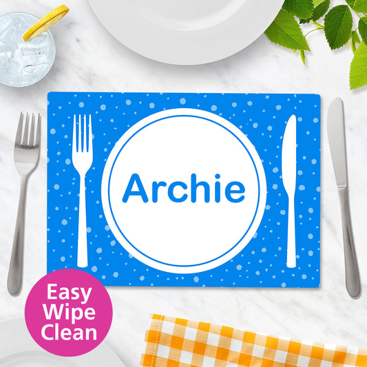 Table Setting Wipe Clean Placemat - Large