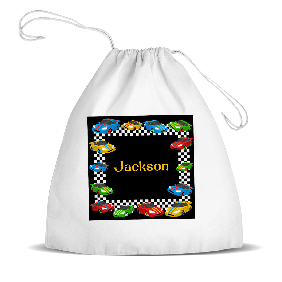 Race Cars Premium Drawstring Bag