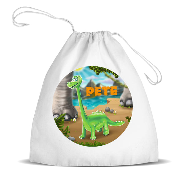 Dinosaur Premium Drawstring Bag