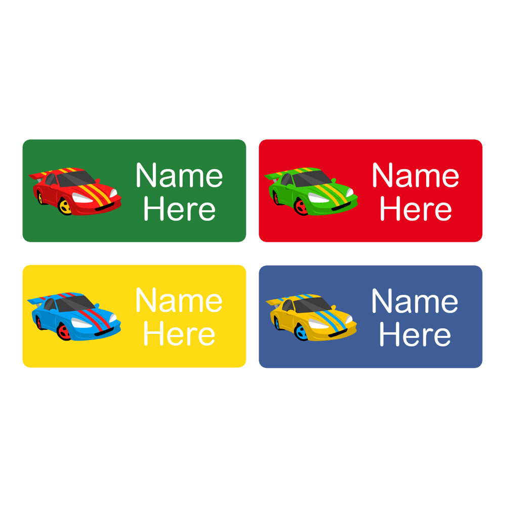 Car Racing Labels Racing Car Rectangle Name Labels 32pk – BIGW Photos