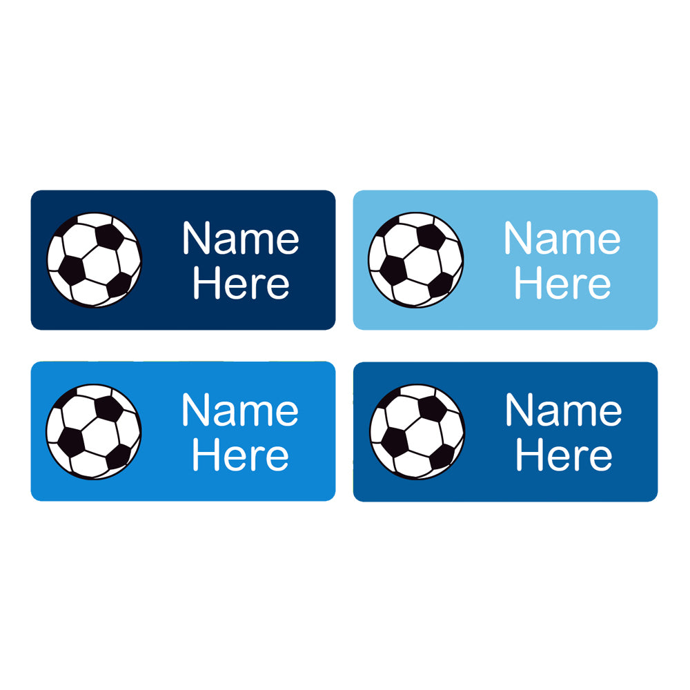 Ball Rectangle Photo Soccer Ball Rectangle Name Labels 32pk – BIGW Photos