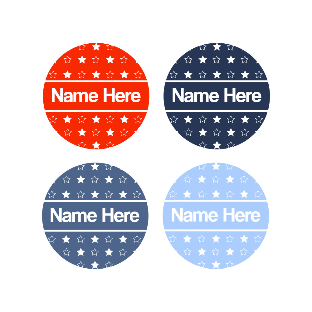 Star Round Name Labels 30pk – BIGW Photos