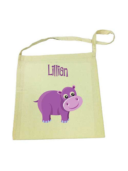 Tote Bag - Purple Hippo