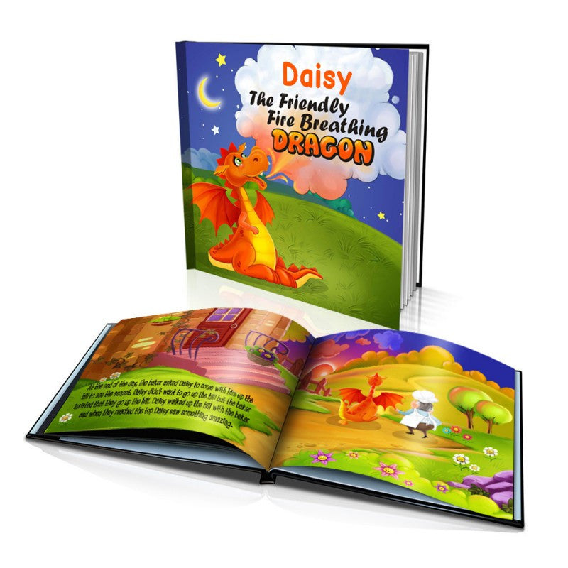 Hard Cover Story Book - The Friendly Fire-breathing Dragon