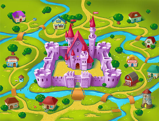 Small Castle Play Blanket