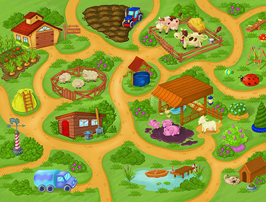 Medium Farm Play Blanket