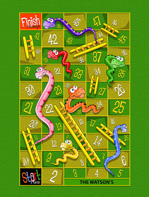 Medium Snakes &amp; Ladders Play Blanket
