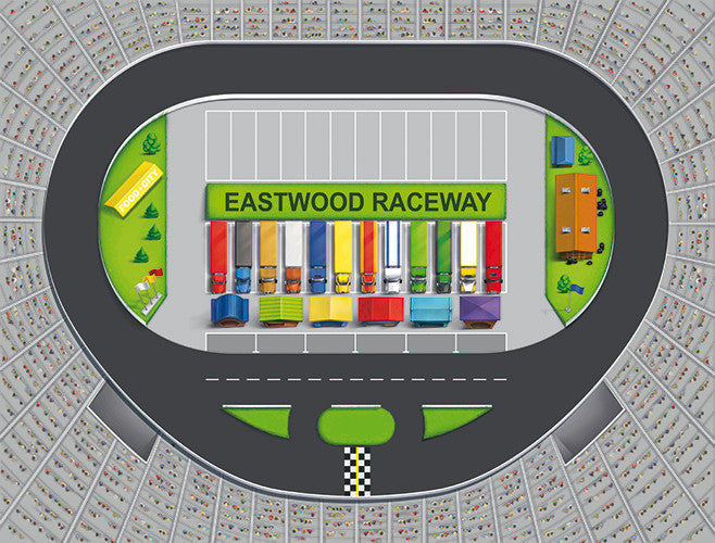 Medium Raceway Track Play Blanket