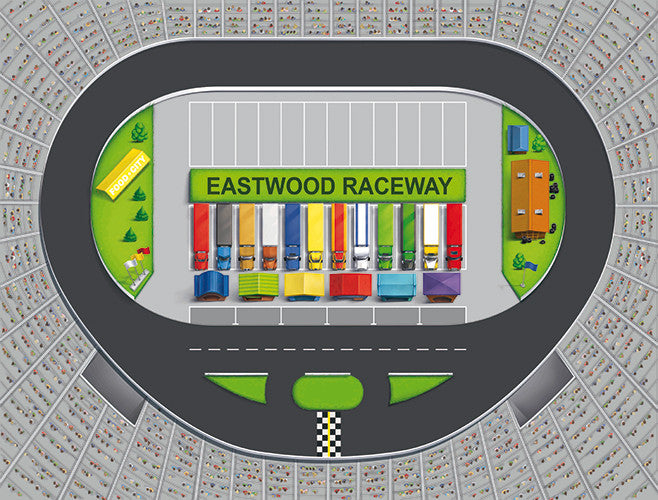 Large Raceway Track Play Blanket