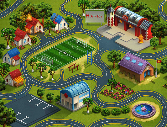 Small Fire &amp; Rescue Play Blanket