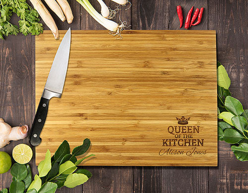 Queen Of The Kitchen Bamboo Cutting Boards 8x11"