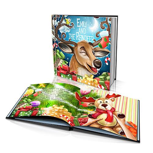 Large Hard Cover Story Book - Santa's Reindeer