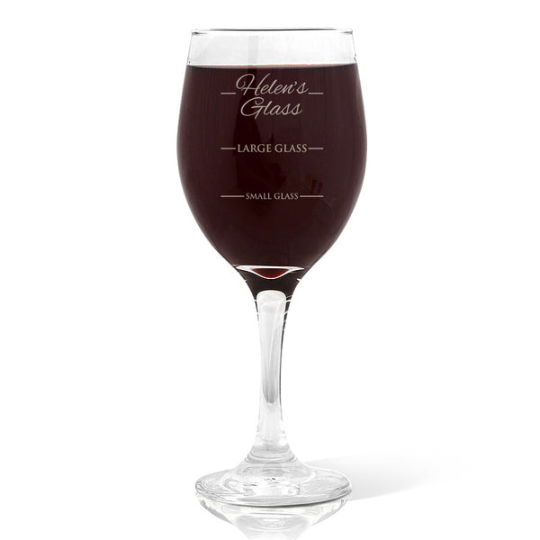 Person's Design Wine Glass