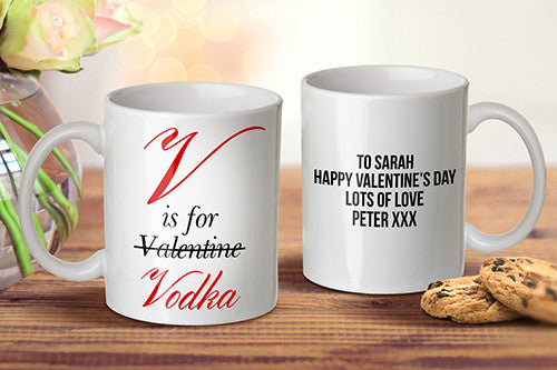 V is for Vodka Mug