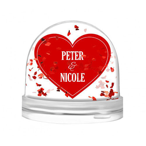 Red Heart Heart Globe