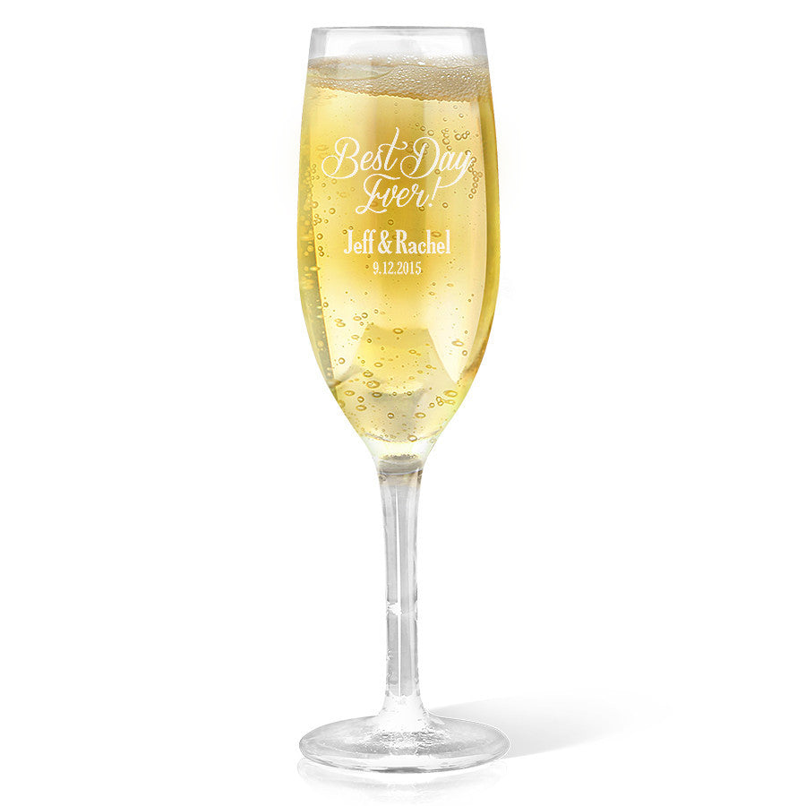 Best Day Ever Champagne Glass