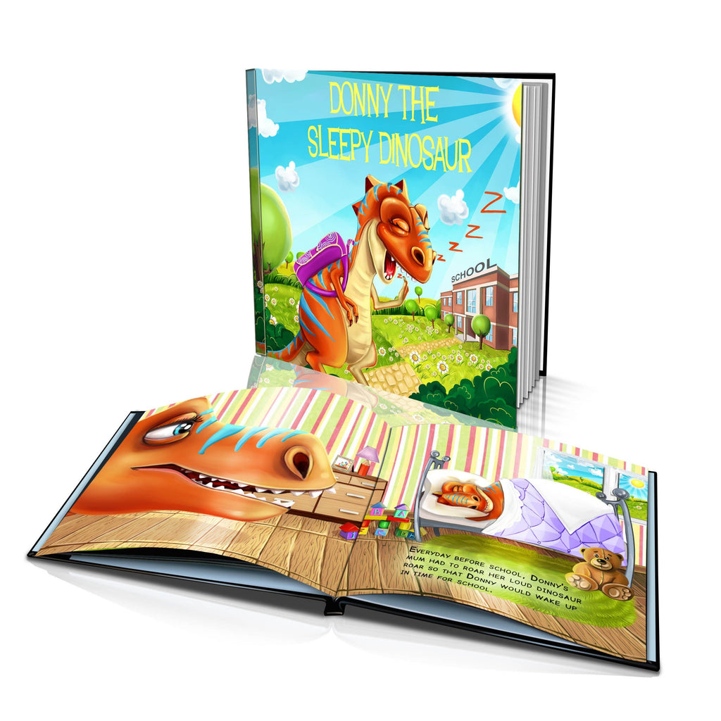 Large Hard Cover Story Book - The Sleeping Dinosaur