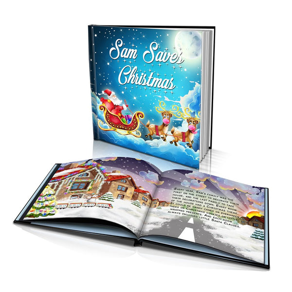 Large Hard Cover Story Book - Saving Christmas