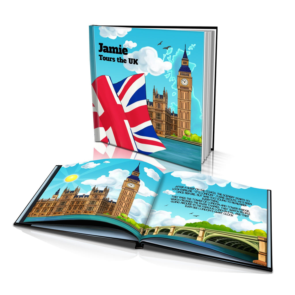 Large Hard Cover Story Book - Tours the UK