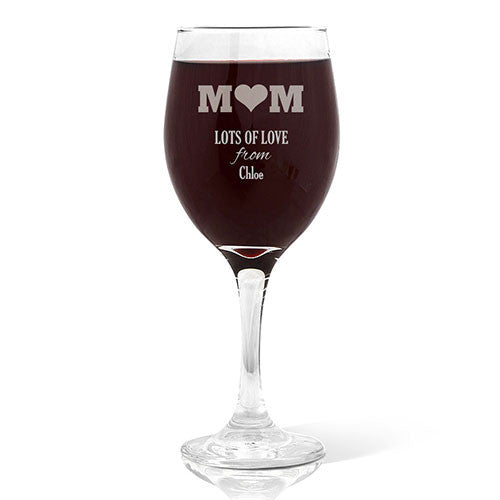 Mum Wine Glass Wine Glass