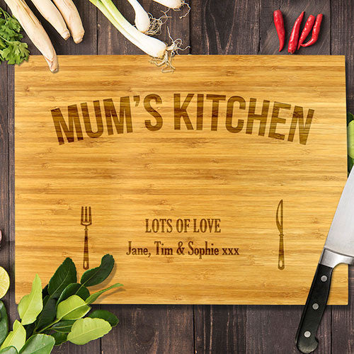 Mum's Kitchen Bamboo Cutting Board 12x16"