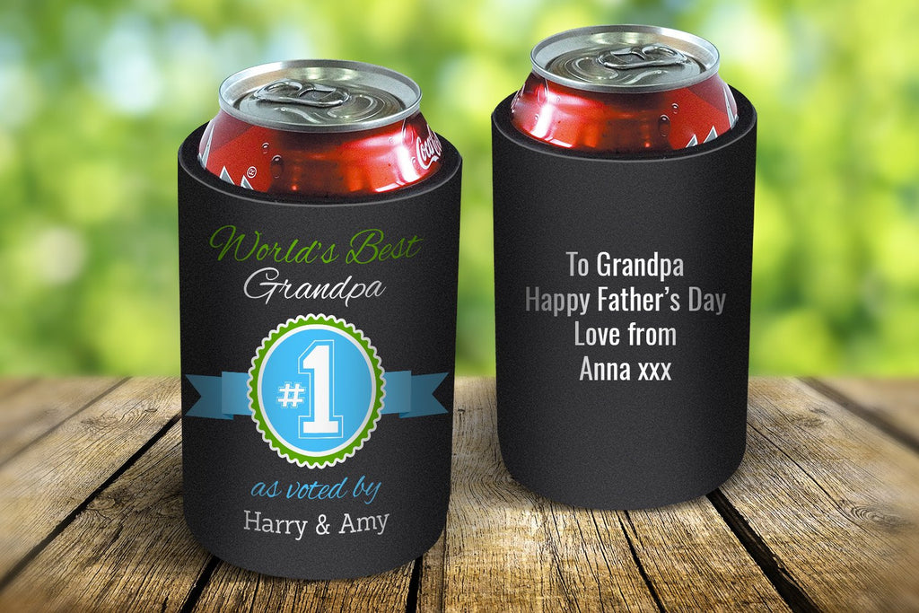 Personalized Tall Can Cooler for Grandpa Energy Drink Can Holder